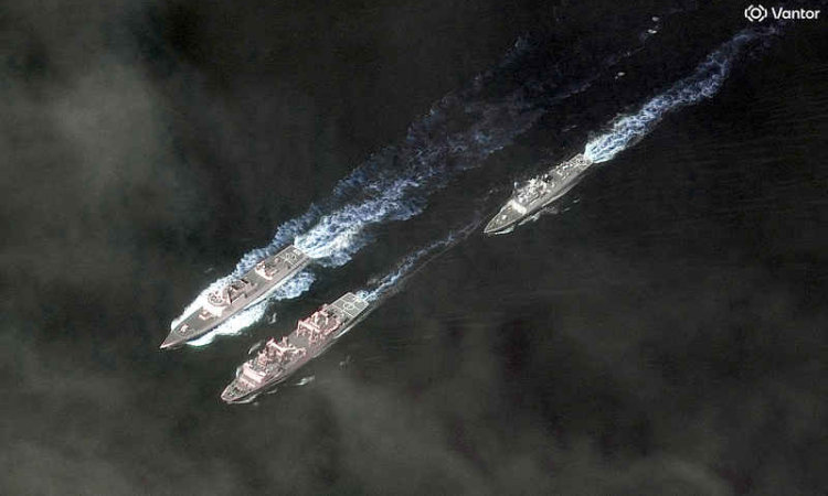 China massing military ships across  East Asia in show of maritime force